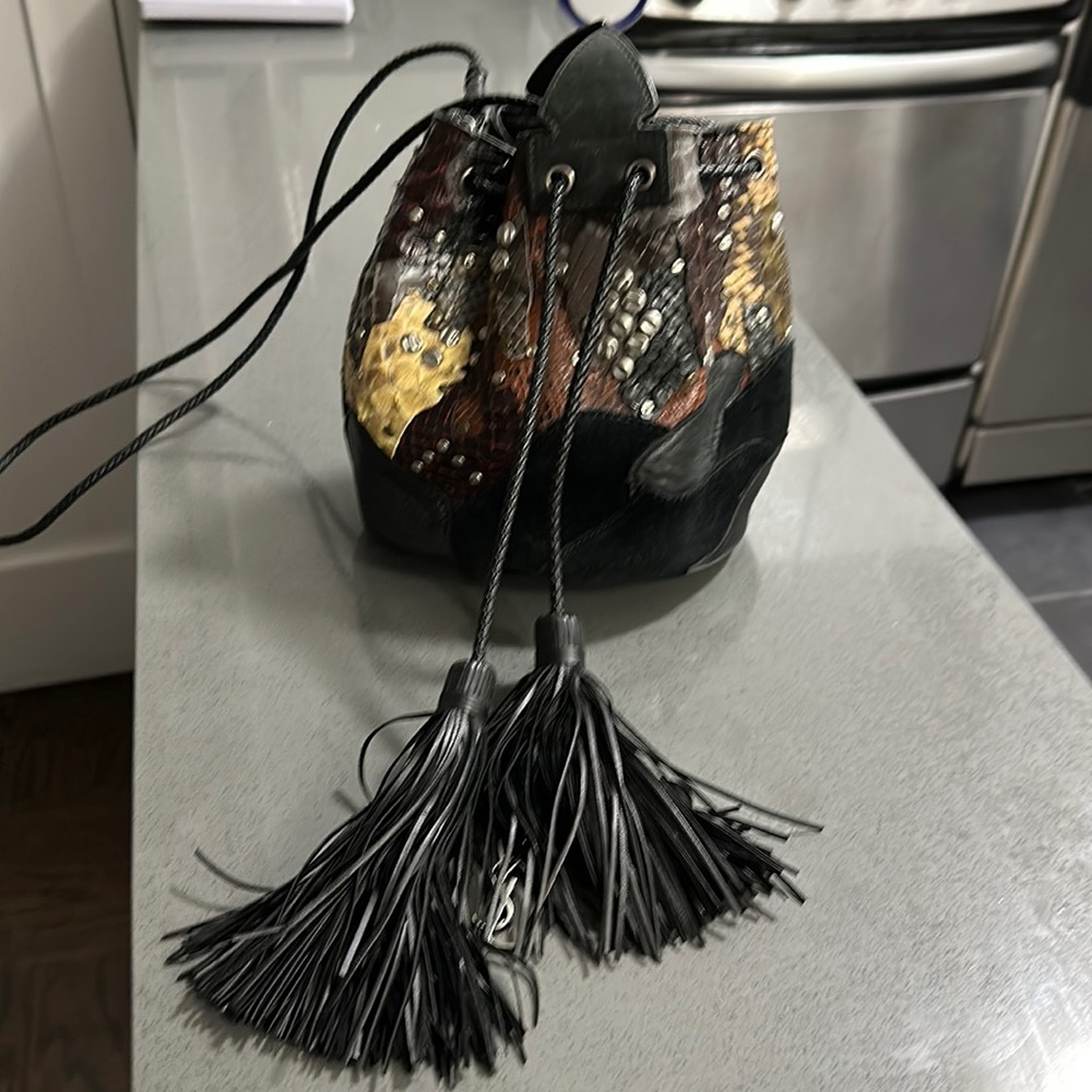 YSL Patchwork Bucket Bag - lightly used